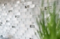 Preview: Barras de mosaico compuesto de piedra natural mosaico de azulejos de ladrillo de plata blanca de vidrio mosaico de concha estructura backsplash de la cocina cuarto de bano WC - 87-B01S