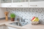 Preview: Barras de mosaico compuesto de piedra natural mosaico de azulejos de ladrillo de plata blanca de vidrio mosaico de concha estructura backsplash de la cocina cuarto de bano WC - 87-B01S