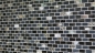Preview: Mosaik Brick Glasmosaik Stein Muschel mix schwarz MIX Transluzent Mauerverbandoptik glänzend