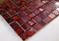 Preview: Mosaique Carre Mosaique de verre Resin mix rouge Mix translucide aspect retro brillant