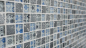 Preview: Mosaique Carre Mosaique de verre Resin mix optique bleu noir argent Mix translucide aspect retro brillant