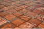 Preview: Piedra artificial mosaico rustico azulejo mosaico de vidrio resina luz rojo fuego rojo estructura azulejo backsplash pared de la cocina cuarto de bano WC - 83-CB30
