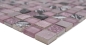 Mobile Preview: Kunststein Rustikal Mosaikfliese Glasmosaik Resin pink rose magenta BAD WC Küche WAND Fliesenspiegel - 82-1104