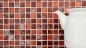 Preview: Mosaique Carre Mosaique de verre Resin mix rouge Mix translucide aspect retro brillant