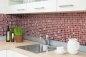 Preview: Pierre artificielle Rustique Carreau de mosaique verre mosaique Resine rouge feu fonce SALLE DE BAIN WC dosseret de cuisine carrelage mural - 82-0906