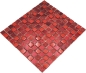 Preview: Mosaique Carre Mosaique de verre Resin mix rouge Mix translucide aspect retro brillant