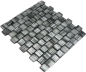 Preview: Mosaique de verre murale gris anthracite givre verre depoli clair mur - 78-CF81 - Kopie