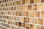 Preview: Rivestimento in mosaico di vetro ocra marrone smerigliato vetro opaco chiaro - 78-CF85 - Kopie