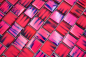 Preview: Glasmosaik Mauerverband Pink Lila gefrostet Milchglas klar matt Wand Küche - 78-CF87