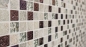Preview: Mosaique Carre Mosaique de verre Pierre mix Design Quartzite gris Mix Translucide Aspect retro mat