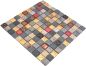 Preview: Mosaico translucido gris negro Mosaico de vidrio Piedra de cristal gris negro oro 83-0207 - 10 hojas de mosaico