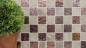 Preview: Mosaique Carre Mosaique de verre Pierre mix Design Quartzite gris Mix Translucide Aspect retro mat