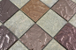 Preview: Mosaique Carre Mosaique de verre Pierre mix Design Quartzite gris Mix Translucide Aspect retro mat