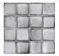 Preview: Mosaique Carre Mosaique de verre Cement Style light grey Translucide Aspect ciment gris clair brillant