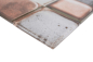 Preview: Mosaique Carre Mosaique de verre Cement Style light beige Translucide Aspect ciment beige clair brillant