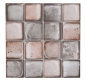 Preview: Mosaique Carre Mosaique de verre Cement Style mix grey beige translucide aspect ciment brillant