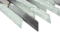 Preview: Mosaique composite Mosaique de verre mix EP argent noir oblique Mix translucide aspect composite brillant