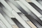 Preview: Mosaique composite Mosaique de verre mix EP argent noir oblique Mix translucide aspect composite brillant