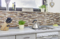 Preview: Mosaik Verbund Glasmosaik Marmor mix beige braun Mix Transluzent Stein Verbundoptik glänzend
