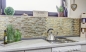 Preview: Mosaique composite Mosaique de verre mix EP or verre translucide aspect maconnerie brillant