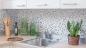 Preview: Mosaique de verre Pierre naturelle gris clair brillant gold cream structure 92-HQ12