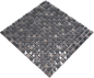 Preview: Mosaique de verre Pierre naturelle Rustique gris fonce graphite noir relief 83-HQ19