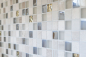 Preview: Mosaikfliesen Mix-Mosaik Marmor hellgrau gold Milchglas Struktur