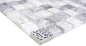 Preview: Glasmosaik Mosaikfliese Mix Super Weiß Schwarz Wand Fliesenspiegel Küche Dusche Bad - 74-0203