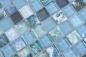 Preview: Glasmosaik Mosaikfliese Grün Blau Türkis Ocean Wand Fliesenspiegel Küche Dusche Bad - 74-0605