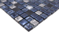 Preview: Mosaique de verre Pierre naturelle Rustique Graphite antique Noir argente - 92-660