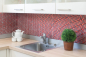 Preview: Mosaique Carre Mosaique de verre Resin mix rouge Mix translucide brillant