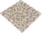 Preview: Mosaique Carre Mosaique de verre Pierre mix brun clair beige Mix translucide brillant