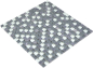 Preview: Mosaique Mix pierre translucide gris brillant - 10 feuilles de mosaique