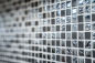 Preview: Mosaique de verre Pierre naturelle Rustique graphite noir brillant 92-0302