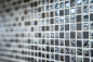 Preview: Mosaique Carre Mosaique de verre Pierre mix gris noir Mix translucide brillant