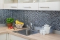 Preview: Mosaique de verre Pierre naturelle Rustique graphite noir brillant 92-0302