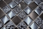 Preview: Pierre naturelle Rustique Marbre Carreau de mosaique Verre mosaique gris bleu noir anthracite Carrelage cuisine dosseret salle de bain WC - 82-0208