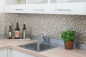 Preview: Mosaico de vidrio piedra natural rustico antiguo blanco oro mate beige brillante 92-1201