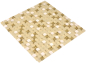 Preview: Mosaique Carre Mosaique de verre Pierre mix blanc mat or Mix translucide brillant