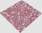 Preview: Mosaique Carre Mosaique de verre Pierre mix rose Mix translucide brillant