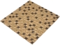 Preview: Mosaique Carre Mosaique de verre Resin mix beige mat Mix Translucide Aspect ornemental brillant