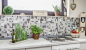 Preview: Mosaic combination glass mosaic stone mix gray brown mix translucent combination look matt
