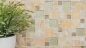 Preview: Mosaico combinacion vidrio mosaico piedra mezcla onix elegancia oro mezcla translucido combinacion look ambar brillante
