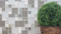Preview: Mosaico combinacion vidrio mosaico piedra mezcla blanco mate gris mezcla translucido combinacion look
