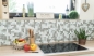 Preview: Mosaico combinacion vidrio mosaico piedra mezcla blanco mate gris mezcla translucido combinacion look