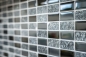 Preview: Mosaique Rectangle Mosaique de verre Pierre mix gris noir Mix translucide aspect croise brillant