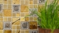 Preview: Mosaique combinaison mosaique de verre Resin mix or avec Ornament Mix translucide aspect ornemental brillant