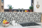 Preview: Mosaikfliesen Glasmosaik Kiesel Beige Braun Klar