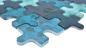 Preview: Azulejo de mosaico de vidrio PUZZLE verde claro verde petroleo mezcla azulejo backsplash - 88-PT03 - Kopie