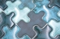 Preview: Azulejo de mosaico de vidrio PUZZLE verde claro verde petroleo mezcla azulejo backsplash - 88-PT03 - Kopie
